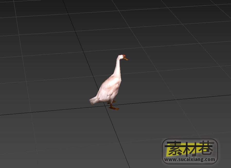 游戏大白鹅3D模型