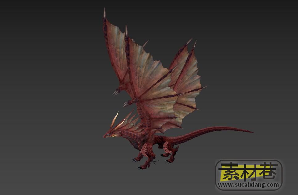 游戏带翅膀的怪物3D模型