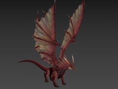 游戏带翅膀的怪物3D模型