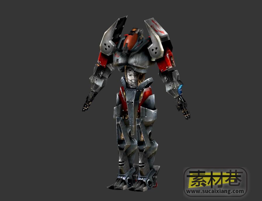 一款铁甲机器人3D模型