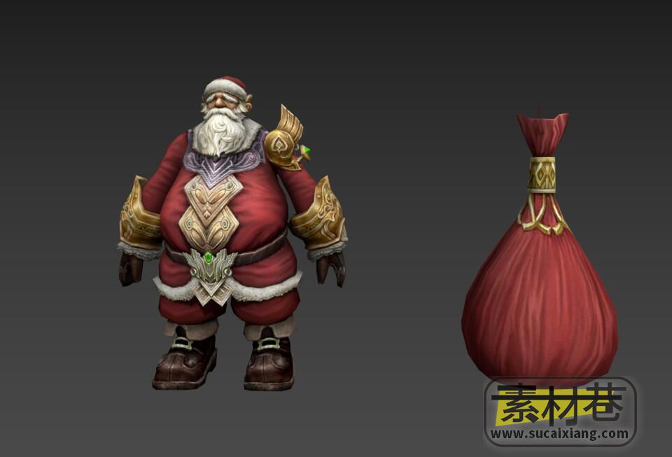 游戏圣诞老人3D模型