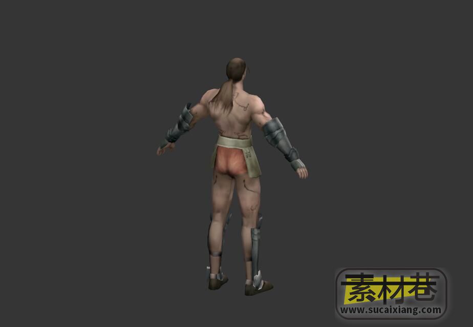 游戏肌肉男勇士3D模型