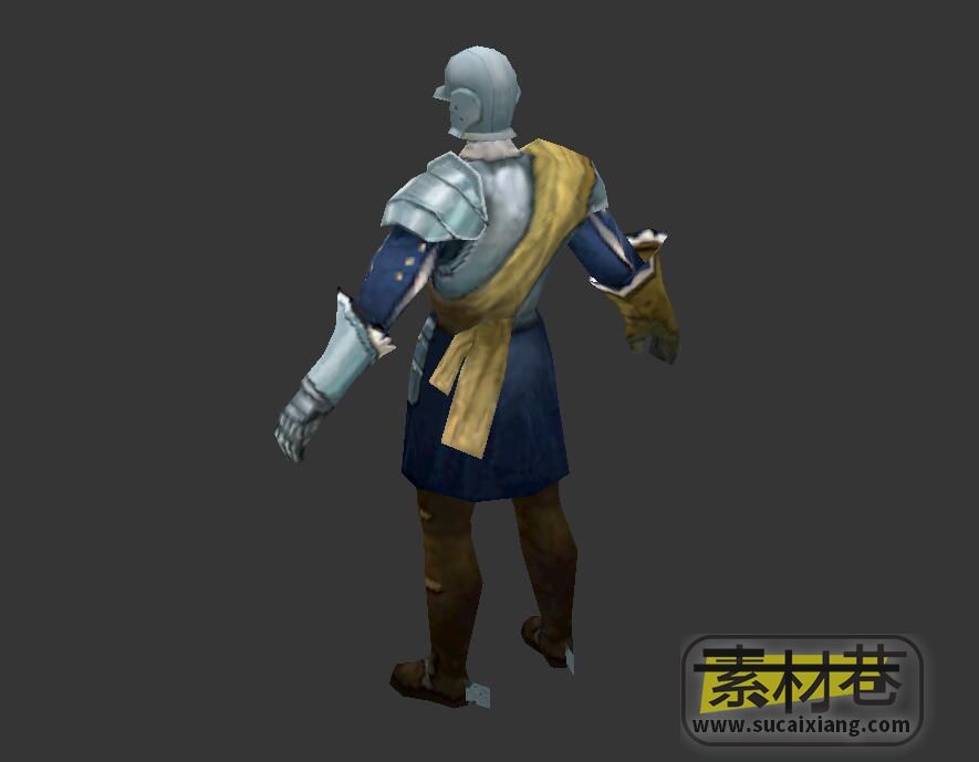 游戏中世纪骑士3D模型