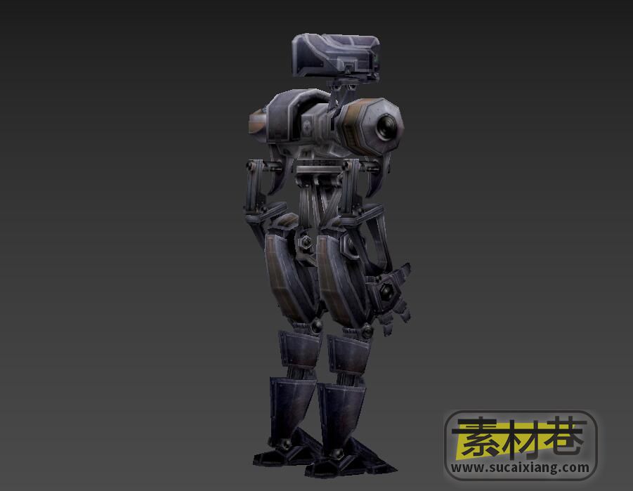科幻游戏钢铁机器人3d模型