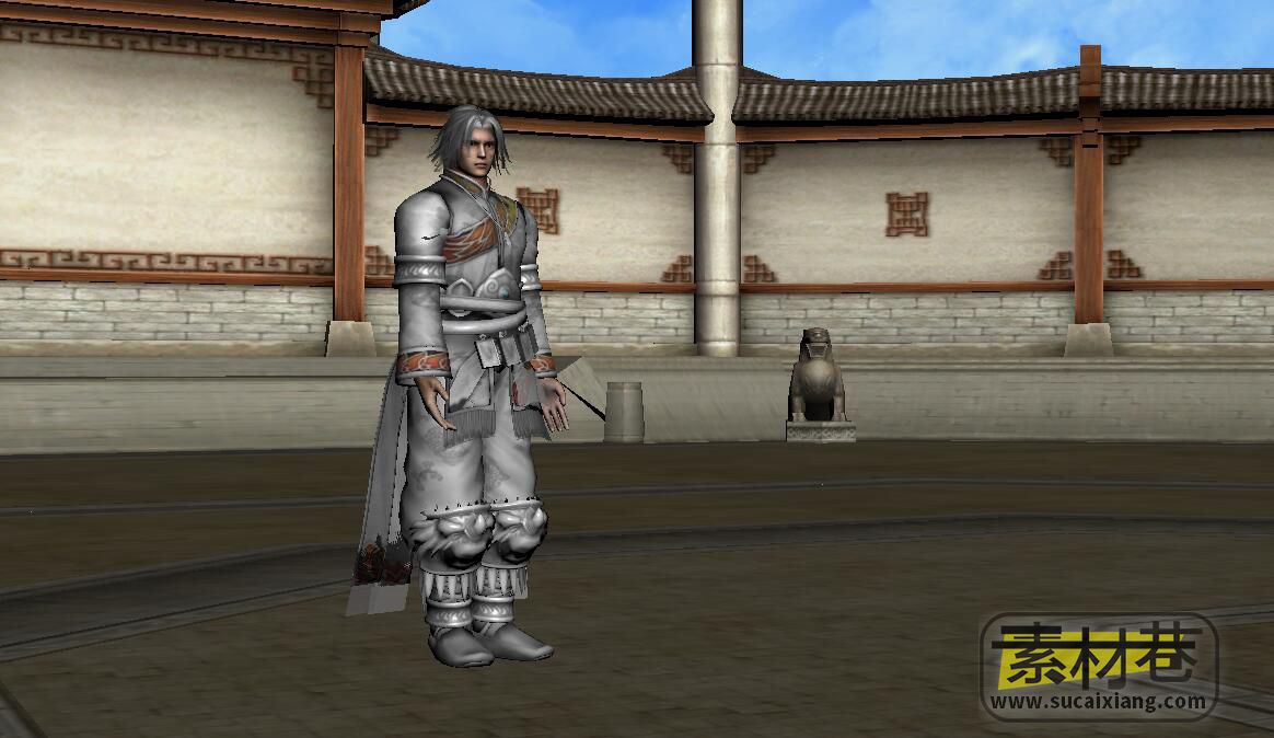刀魂游戏男主角动作和格斗场景3D模型