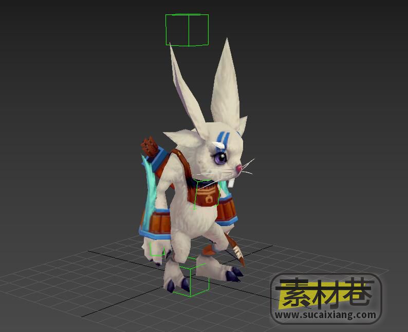 魔幻游戏兔子弓箭手3D模型