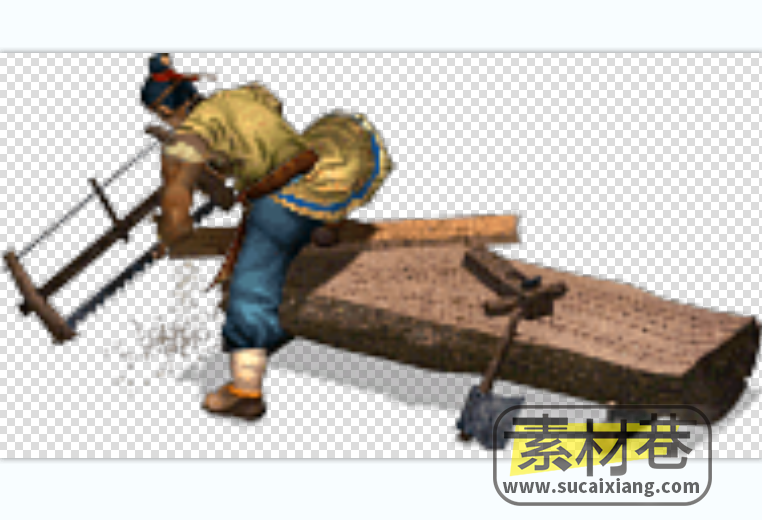 2.5D工匠与木匠游戏动画序列帧素材