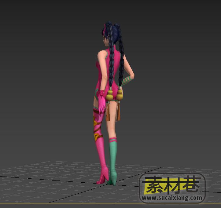 3D带动作的酒馆女孩游戏模型