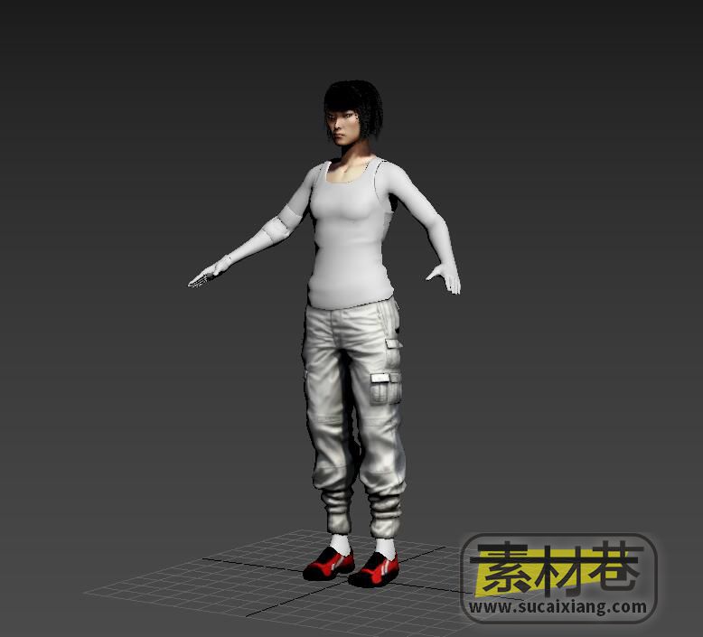 跑酷动作游戏《镜之边缘》女主角菲斯3D模型