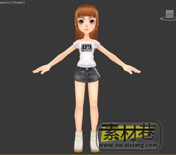 QQ飞车游戏人物时装3D模型集合