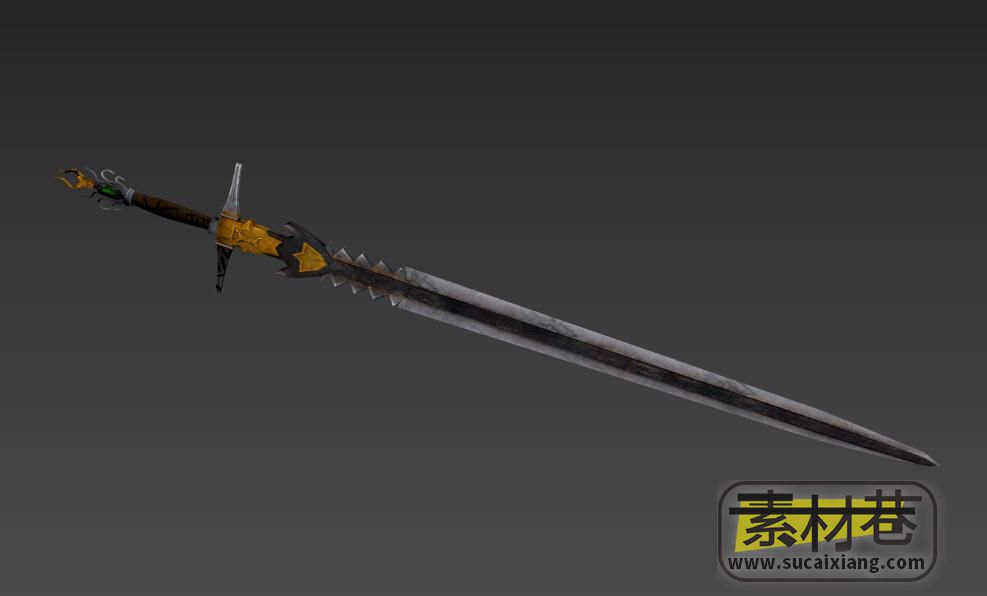 游戏魔剑兵器3D模型