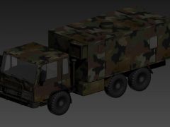 一辆军用卡车3D模型