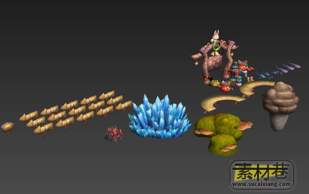 魔幻MMORPG游戏狩龙战纪人物角色3D模型集合