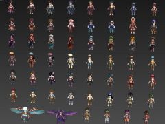 魔幻MMORPG游戏狩龙战纪人物角色3D模型集合