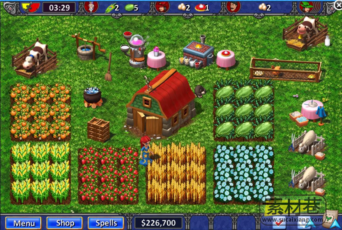 2D奇幻农场模拟经营养殖游戏素材