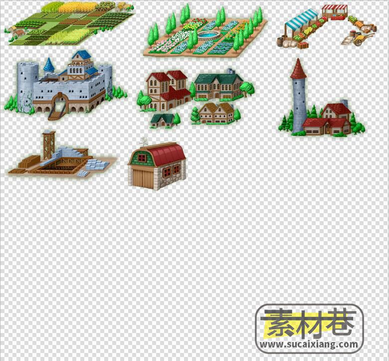 2D奇幻农场模拟经营养殖游戏素材