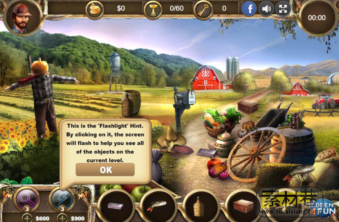 html5弗兰克斯的农场寻找物品游戏源码