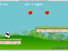 iOS横版熊猫吃苹果跑酷游戏源码