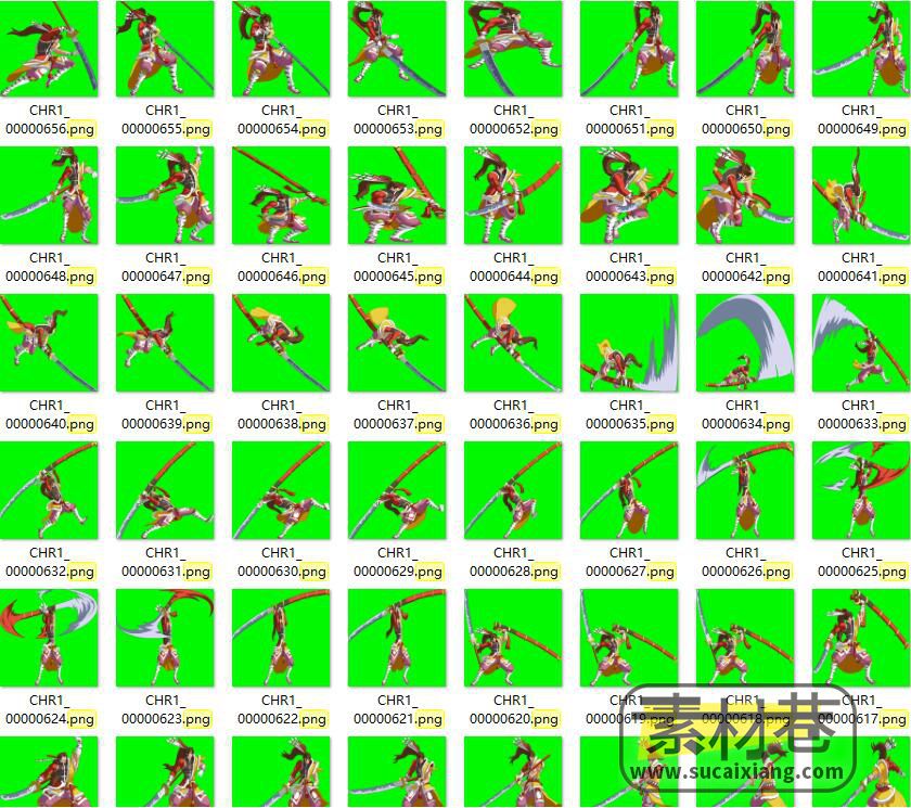 2d日式风格动作游戏战国BASARA人物序列帧与背景图素材