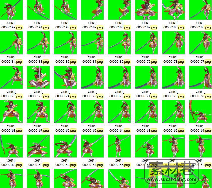 2d日式风格动作游戏战国BASARA人物序列帧与背景图素材