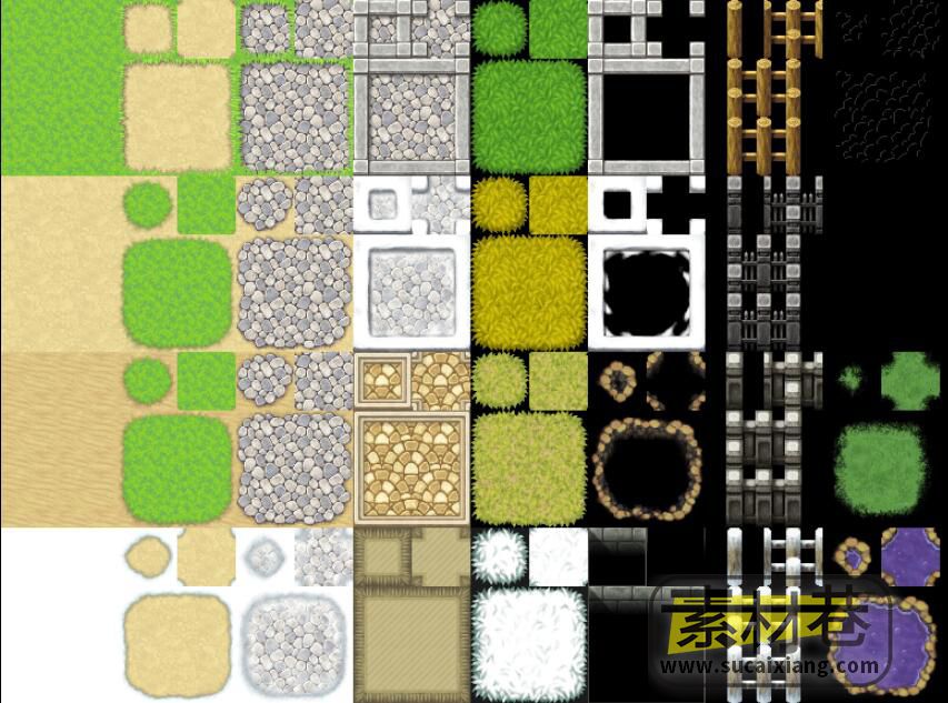 2DRPG游戏地表瓷砖游戏素材