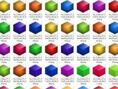 2.5D正方形立体方块瓷砖游戏素材
