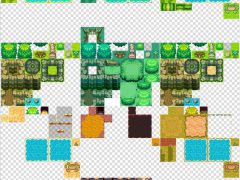 2d游戏地形与建筑瓷砖素材