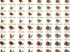 2D游戏秋季树木动画素材