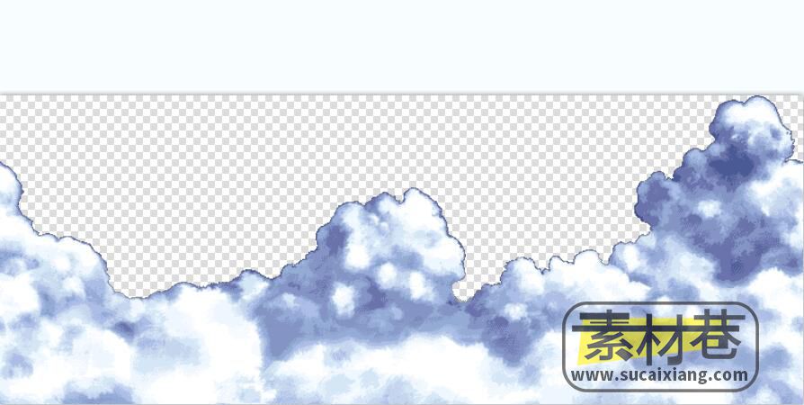 2D游戏彩色云朵素材