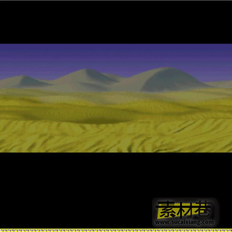 2D不同时间段沙漠场景变幻游戏素材