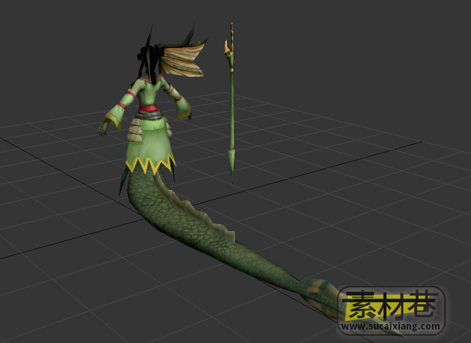 游戏蛇精动作3D模型