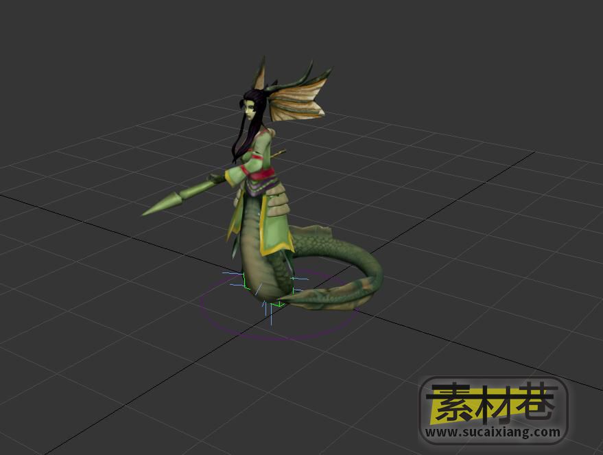 游戏蛇精动作3D模型