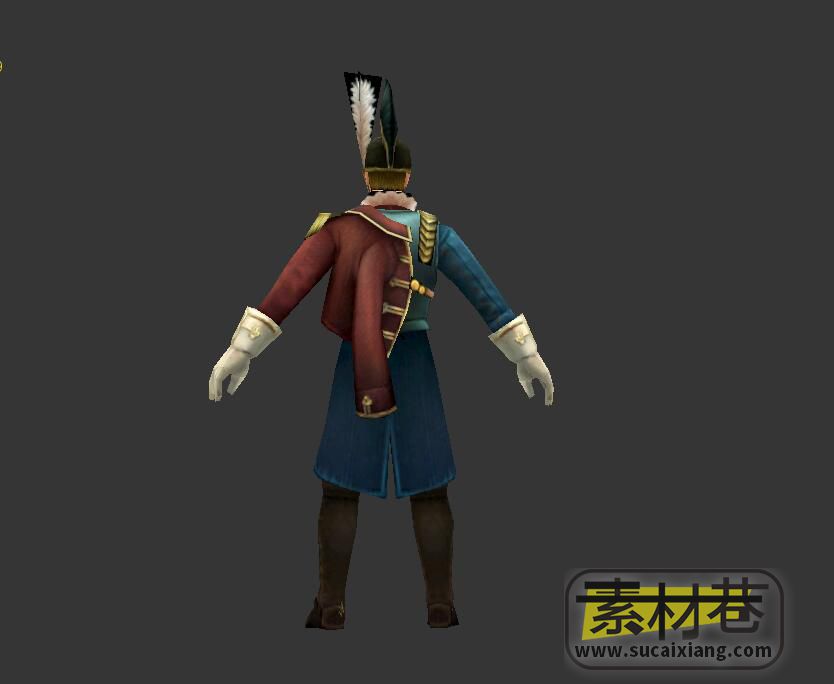 游戏皇家男骑士3D模型