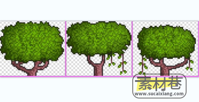 2D树木游戏素材