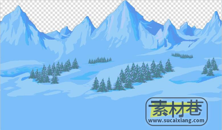 2D横版游戏大自然地图场景素材
