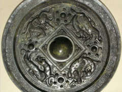 2D古代铜镜背面游戏素材