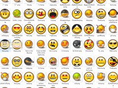 各种圆脸表情游戏聊天图标素材
