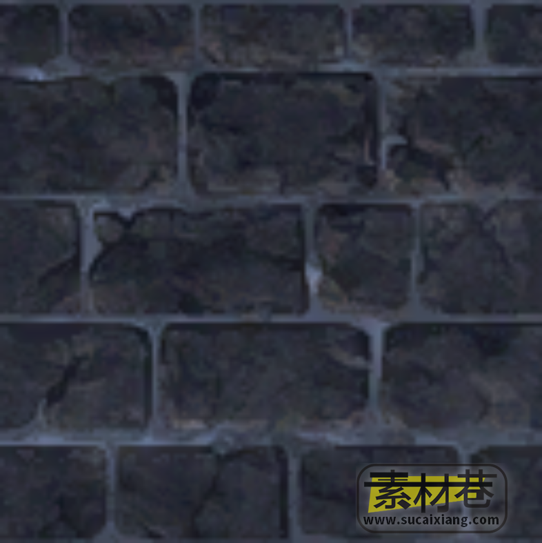 游戏墙面与地表砖石贴图素材