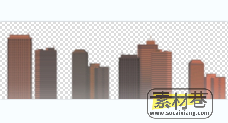 2D横版城市建筑游戏素材