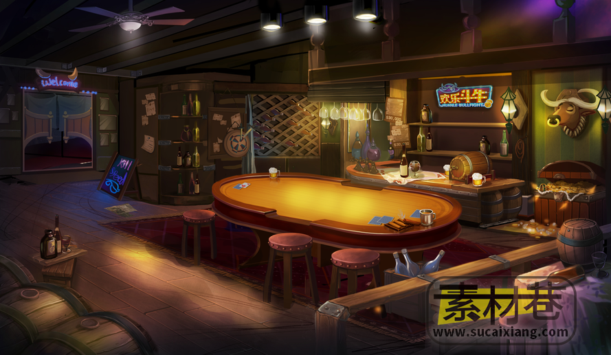 文字游戏台球酒吧舞厅棋牌游戏背景素材