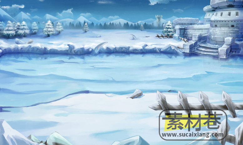 2D横版仙侠游戏地图场景素材