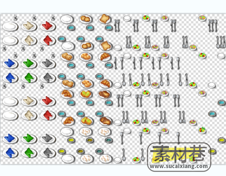 2D食物酒水游戏素材