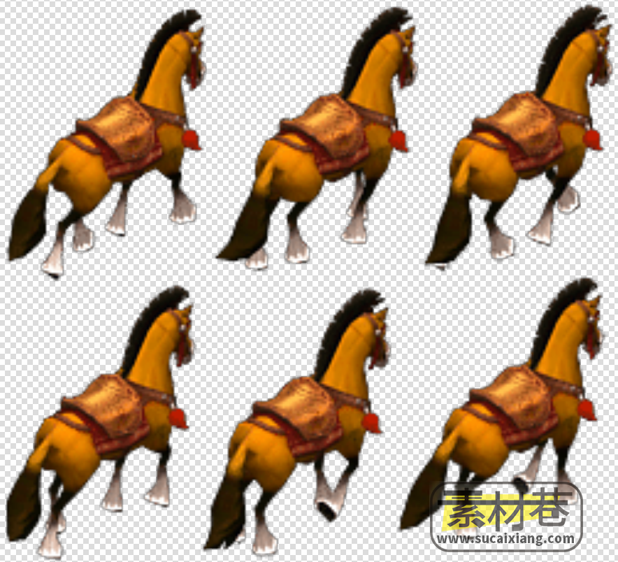 2.5D马匹游戏素材
