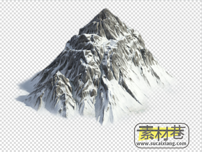 2.5D远景山峰游戏素材
