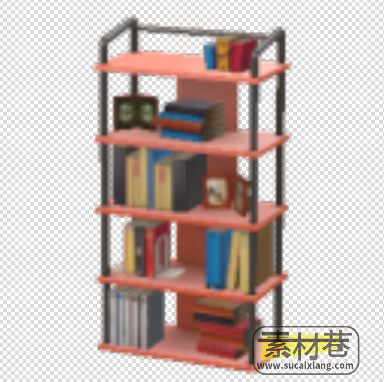 2D书柜书架游戏素材