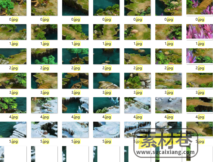 2.5D仙岛地图游戏素材