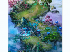 2.5D仙侠角色扮演游戏仙境地图场景素材